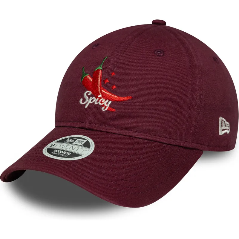 justerbar-vinrod-buet-kasket-til-kvinder-9twenty-phrase-spicy-fra-new-era