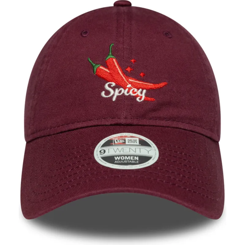 justerbar-vinrod-buet-kasket-til-kvinder-9twenty-phrase-spicy-fra-new-era