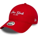 new-era-9twenty-new-york-city-justerbar-orange-buet-kasket-til-kvinder