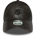 new-era-new-york-yankees-mlb-9twenty-tonal-sort-justerbar-kvindekasket-med-buet-skygge-og-sort-logo
