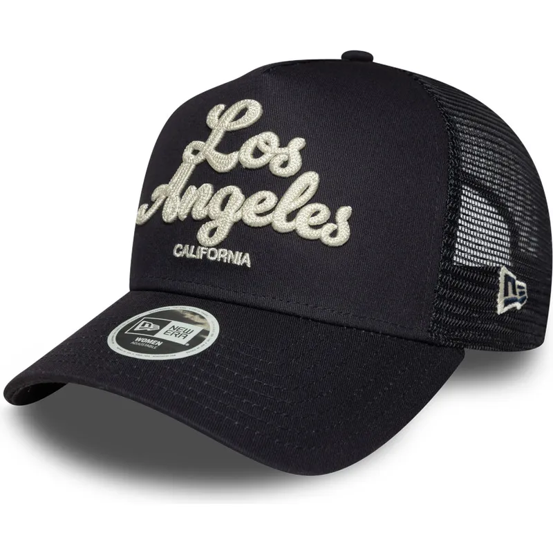 marinebla-trucker-kasket-til-kvinder-a-frame-city-fra-los-angeles-fra-new-era