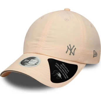 Lyserød justerbar curved kasket til kvinder Open Back Flawless fra New York Yankees MLB fra New Era