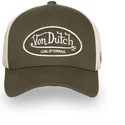 justerbar-gron-og-beige-trucker-kasket-lof-b32-fra-von-dutch