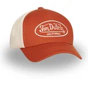 justerbar-orange-og-beige-truckerkasket-lof-b33-fra-von-dutch