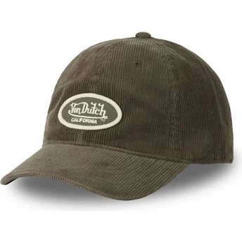 Justerbar grøn buet kasket LOG07 fra Von Dutch