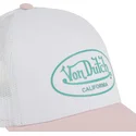 von-dutch-hvid-og-lyserod-3d-pi-trucker-kasket