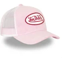 rosa-og-hvid-trucker-kasket-kylie-p-fra-von-dutch