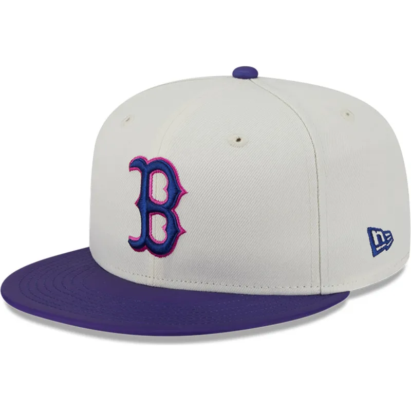 beige-og-violet-fitted-flat-cap-59fifty-clr-dvlp-fra-boston-red-sox-mlb-fra-new-era