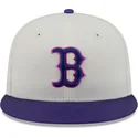 beige-og-violet-justeret-59fifty-clr-dvlp-flad-kasket-fra-boston-red-sox-mlb-fra-new-era