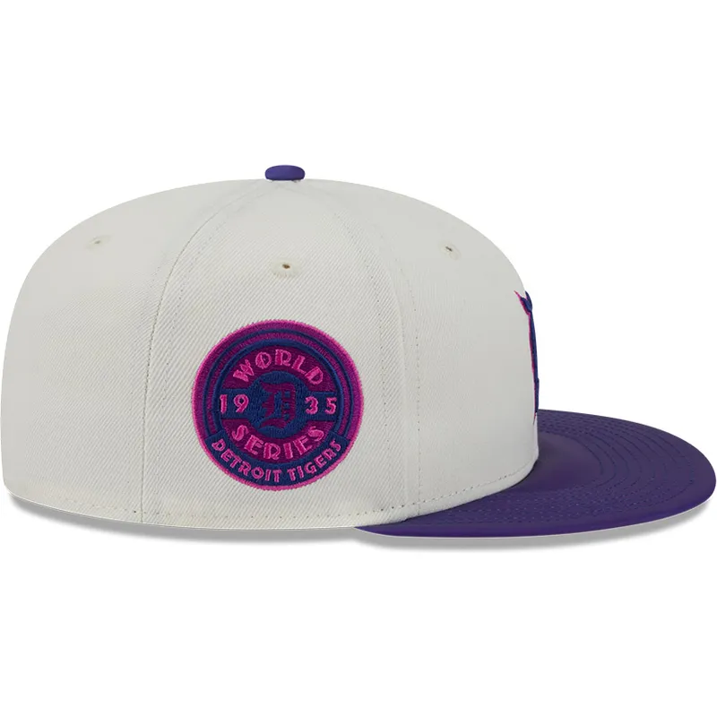 beige-og-violet-fitted-flat-cap-59fifty-clr-dvlp-fra-detroit-tigers-mlb-fra-new-era