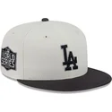 los-angeles-dodgers-mlb-new-era-59fifty-clr-dvlp-beige-og-sort-justeret-flad-kasket