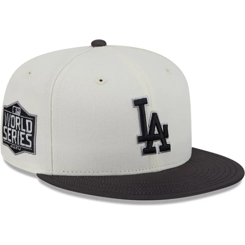 beige-og-sort-fitted-flat-cap-59fifty-clr-dvlp-fra-los-angeles-dodgers-mlb-fra-new-era