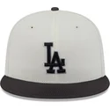 beige-og-sort-fitted-flat-cap-59fifty-clr-dvlp-fra-los-angeles-dodgers-mlb-fra-new-era