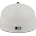 beige-og-sort-fitted-flat-cap-59fifty-clr-dvlp-fra-los-angeles-dodgers-mlb-fra-new-era