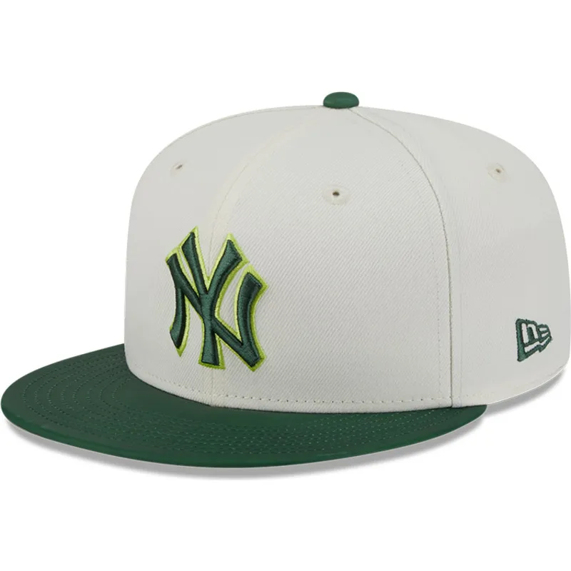 beige-og-gron-fitted-flat-cap-59fifty-clr-dvlp-fra-new-york-yankees-mlb-fra-new-era
