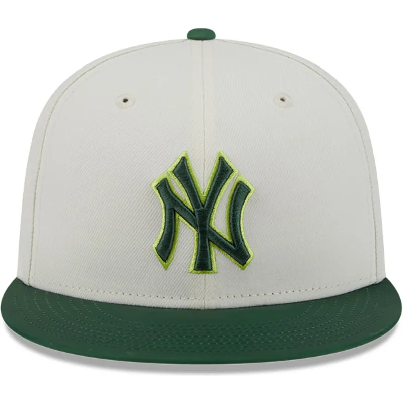 beige-og-gron-fitted-flat-cap-59fifty-clr-dvlp-fra-new-york-yankees-mlb-fra-new-era