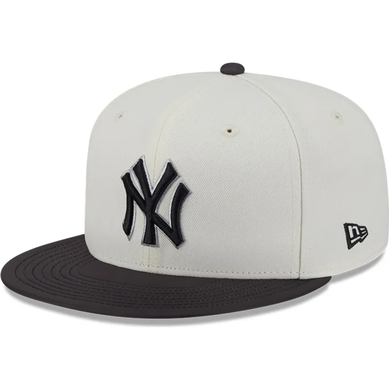 beige-og-sort-justerbar-59fifty-clr-dvlp-new-york-yankees-mlb-kasket-fra-new-era