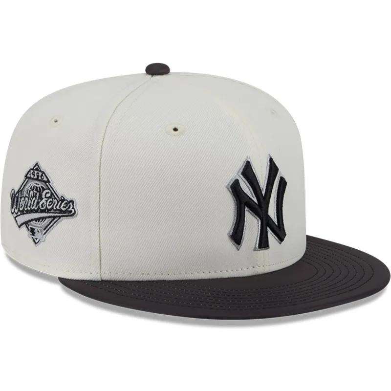 beige-og-sort-justerbar-59fifty-clr-dvlp-new-york-yankees-mlb-kasket-fra-new-era