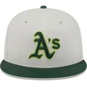 flad-beige-og-gron-fitted-kasket-59fifty-clr-dvlp-fra-oakland-athletics-mlb-fra-new-era