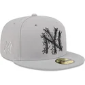 new-york-yankees-mlb-new-era-59fifty-cracked-gra-flad-kasket