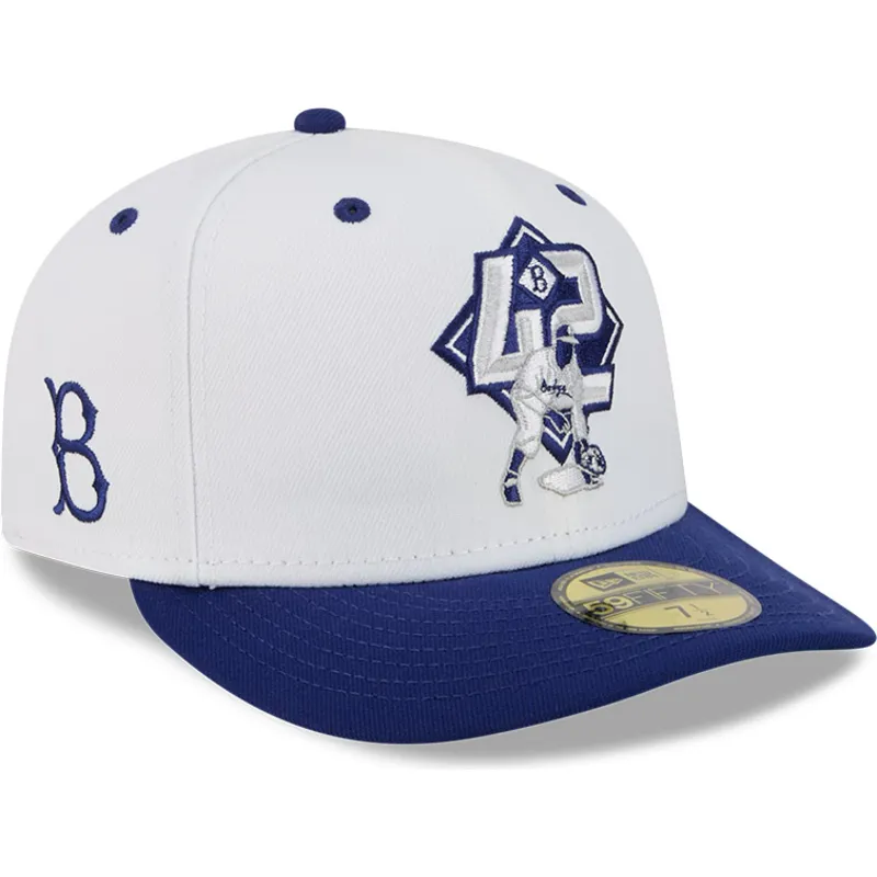 hvid-og-bla-buet-fitted-kasket-59fifty-player-jackie-robinson-fra-brooklyn-dodgers-mlb-fra-new-era