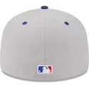 gra-og-bla-buet-kasket-justeret-59fifty-player-shohei-ohtani-fra-los-angeles-dodgers-mlb-fra-new-era