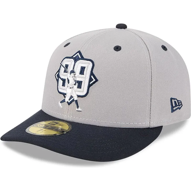 gra-og-marinebla-buet-kasket-justerbar-59fifty-player-aaron-judge-fra-new-york-yankees-mlb-fra-new-era