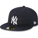 flad-marinebla-kasket-justerbar-59fifty-retro-crown-a-frame-easy-fra-new-york-yankees-mlb-fra-new-era