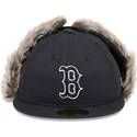 boston-red-sox-mlb-new-era-59fifty-sort-justerbar-flat-cap-med-vinter-oreklapper