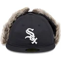 chicago-white-sox-mlb-59fifty-winter-dog-ear-sort-justerbar-flad-kasket-fra-new-era