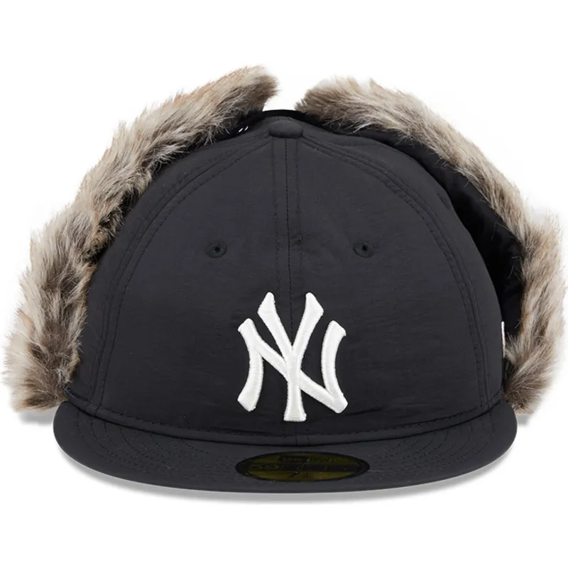 sort-fitted-59fifty-winter-dog-ear-flad-kasket-fra-new-york-yankees-mlb-af-new-era