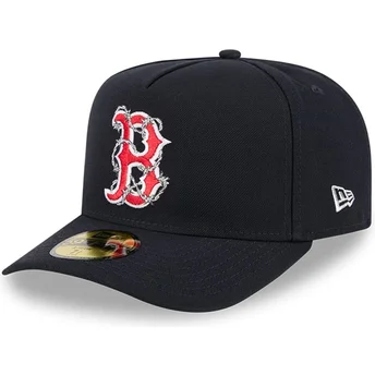 Boston Red Sox MLB New Era 59FIFTY A Frame Wired navyblå buet kasket