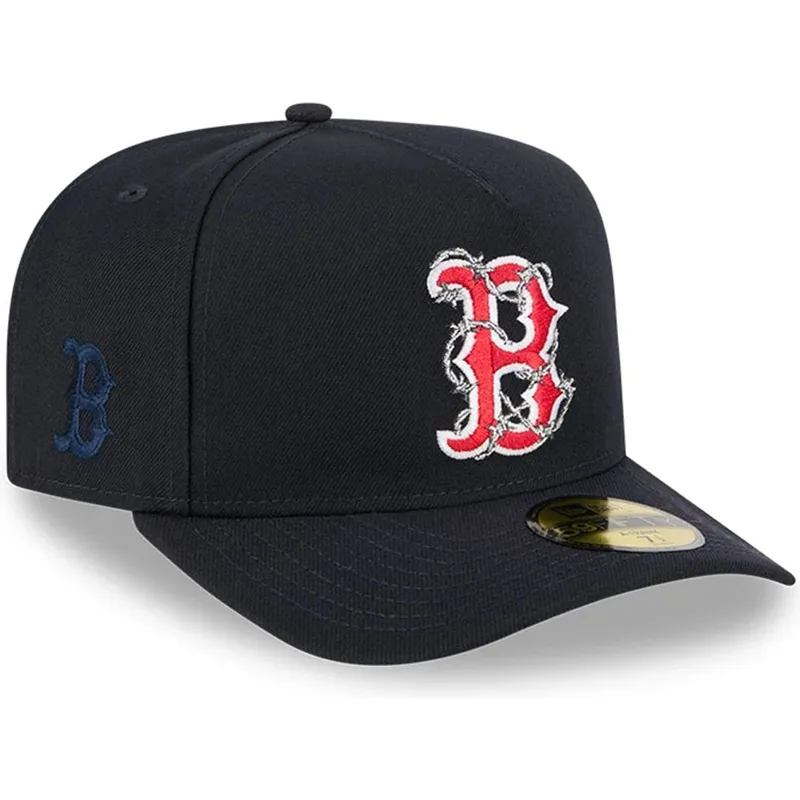 marinebla-buet-kasket-justerbar-59fifty-a-frame-wired-fra-boston-red-sox-mlb-fra-new-era