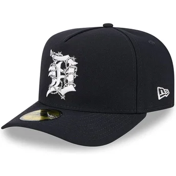 Detroit Tigers MLB New Era 59FIFTY A Frame Wired marineblå justerbar kasket