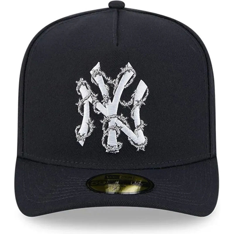 marinebla-buet-kasket-justerbar-59fifty-a-frame-wired-fra-new-york-yankees-mlb-fra-new-era