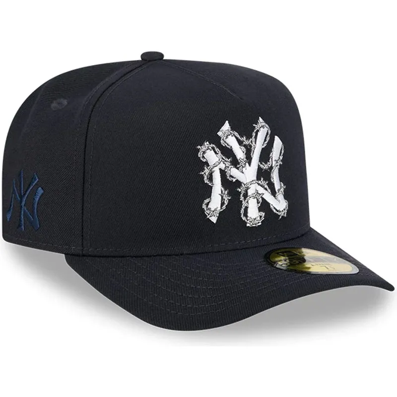 marinebla-buet-kasket-justerbar-59fifty-a-frame-wired-fra-new-york-yankees-mlb-fra-new-era