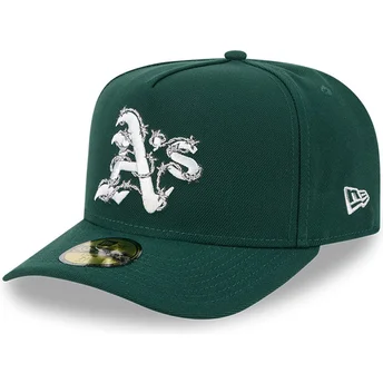 New Era Oakland Athletics MLB 59FIFTY A Frame Wired grøn buet fitted kasket