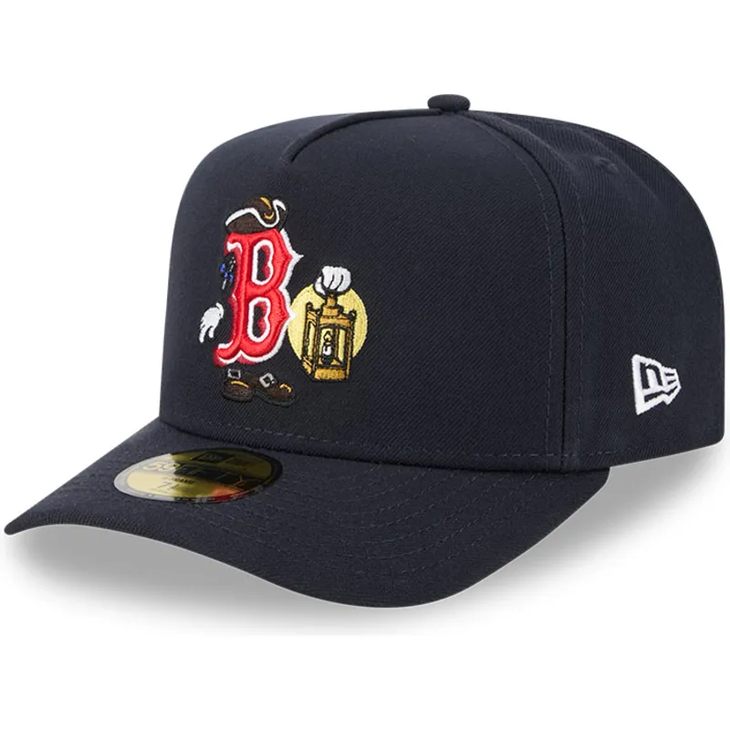 buet-marinebla-justeret-59fifty-a-frame-cartoon-kasket-af-boston-red-sox-mlb-fra-new-era