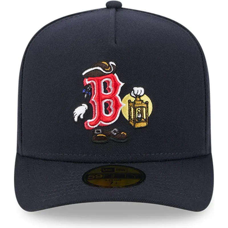 buet-marinebla-justeret-59fifty-a-frame-cartoon-kasket-af-boston-red-sox-mlb-fra-new-era