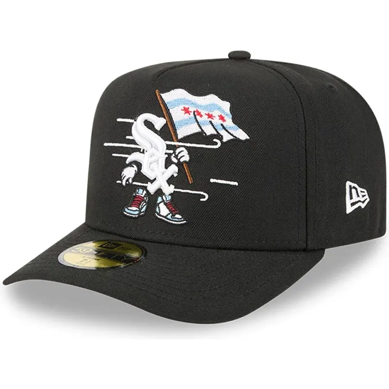 buet-sort-fitted-kasket-59fifty-a-frame-cartoon-fra-chicago-white-sox-mlb-fra-new-era