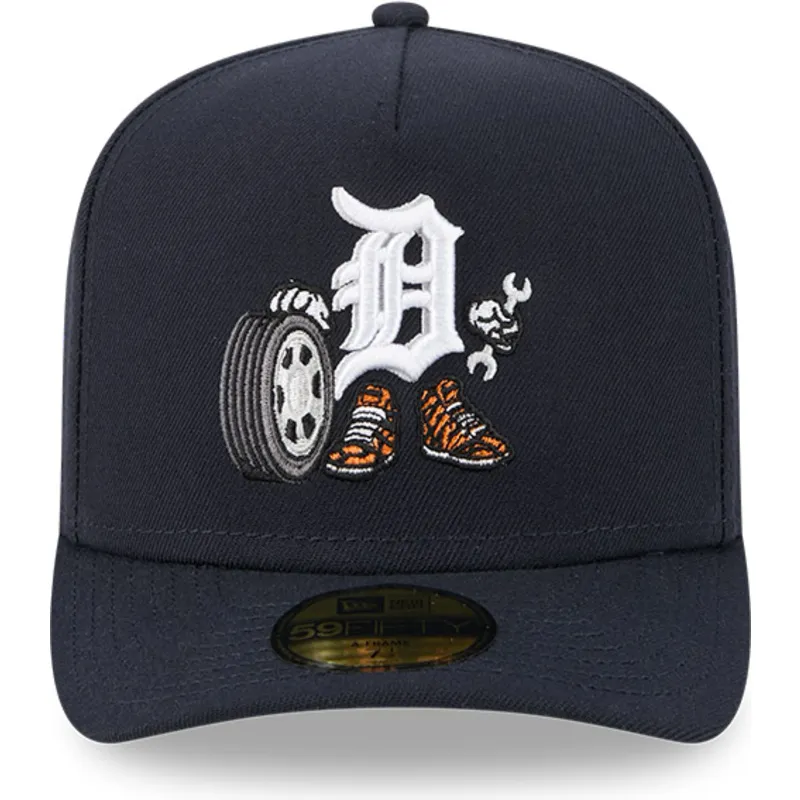 marinebla-buet-kasket-justerbar-59fifty-a-frame-cartoon-fra-detroit-tigers-mlb-fra-new-era