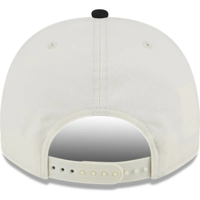 beige-og-sort-buet-kasket-snapback-9fifty-a-frame-chainstitch-fra-chicago-blackhawks-nhl-fra-new-era