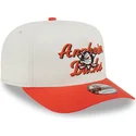 beige-og-orange-kurvet-snapback-9fifty-a-frame-chainstitch-kasket-fra-anaheim-ducks-nhl-fra-new-era