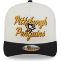 beige-og-sort-snapback-9fifty-a-frame-chainstitch-kasket-fra-pittsburgh-penguins-nhl-fra-new-era