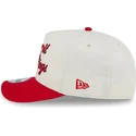 beige-og-rod-snapback-9fifty-a-frame-chainstitch-kasket-fra-detroit-red-wings-nhl-fra-new-era