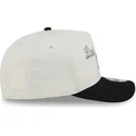 beige-og-sort-buet-snapback-9fifty-a-frame-chainstitch-kasket-fra-los-angeles-kings-nhl-fra-new-era