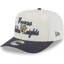 beige-og-gra-buet-snapback-9fifty-a-frame-chainstitch-kasket-fra-vegas-golden-knights-nhl-fra-new-era