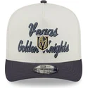 beige-og-gra-buet-snapback-9fifty-a-frame-chainstitch-kasket-fra-vegas-golden-knights-nhl-fra-new-era