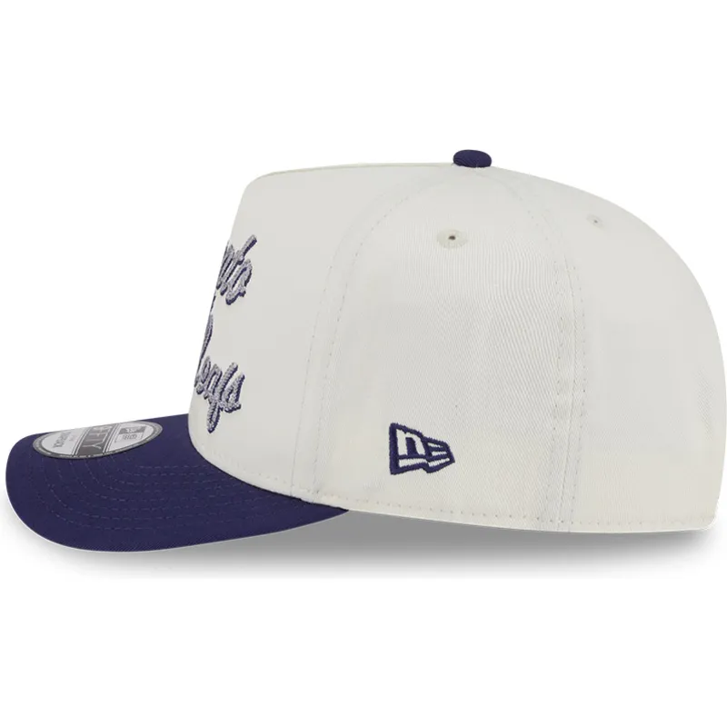 beige-og-violet-buet-kasket-snapback-9fifty-a-frame-chainstitch-fra-toronto-maple-leafs-nhl-fra-new-era