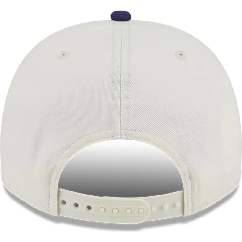 beige-og-violet-buet-kasket-snapback-9fifty-a-frame-chainstitch-fra-toronto-maple-leafs-nhl-fra-new-era